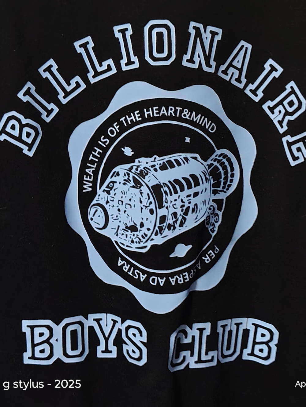 🟡🔥BILLIONAIRE BOYS CLUB-- Graphic Tee - Black & Light Blue, Fits 2x,& 3xl